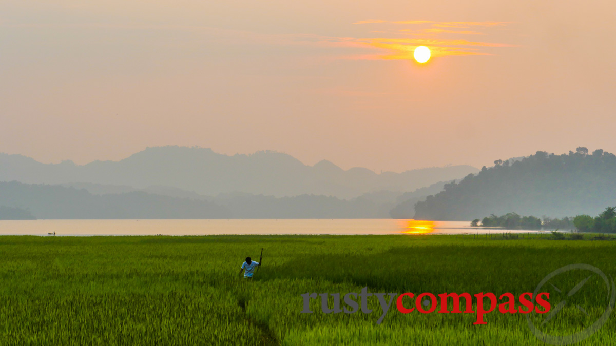 Pa Khoang Lake not far from General Giap's Dien BIen Phu bunker.